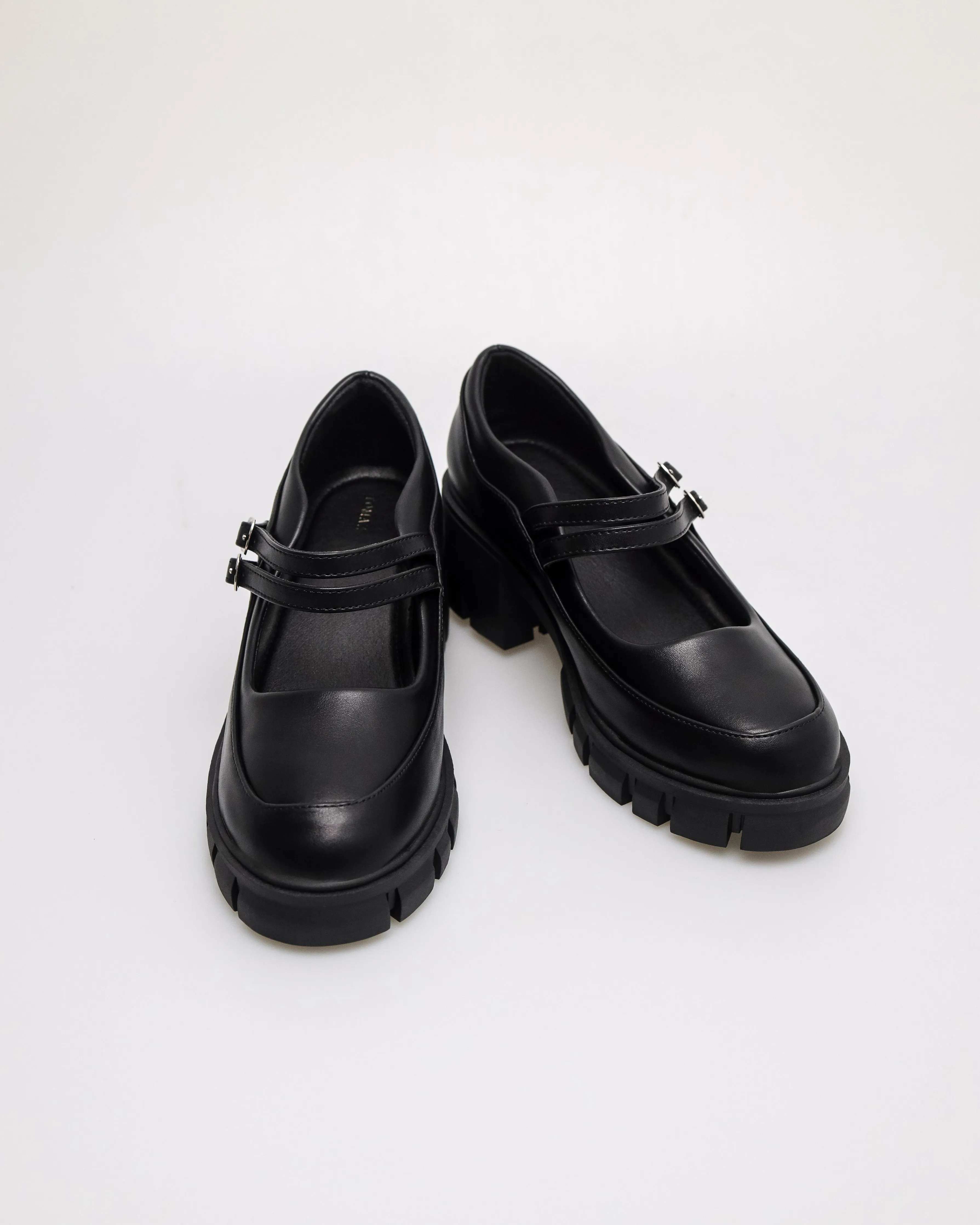 Tomaz NN396 Ladies Loafers Block Heels