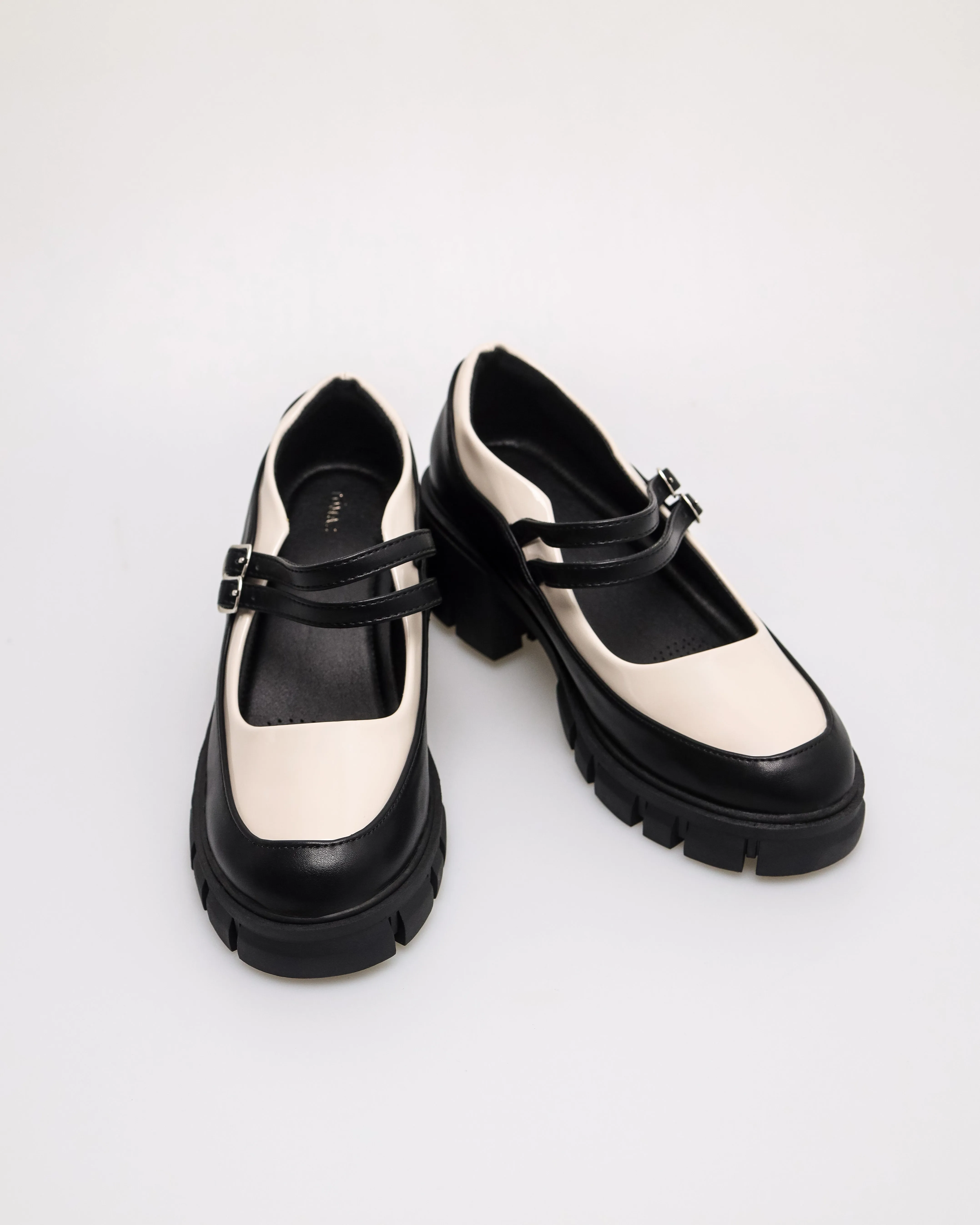 Tomaz NN396 Ladies Loafers Block Heels