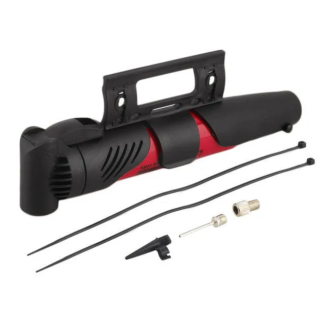 Ultralight Bicycle/Ball Pump With With Frame Holder And 3 Switchable Nozzles/Ball Needle