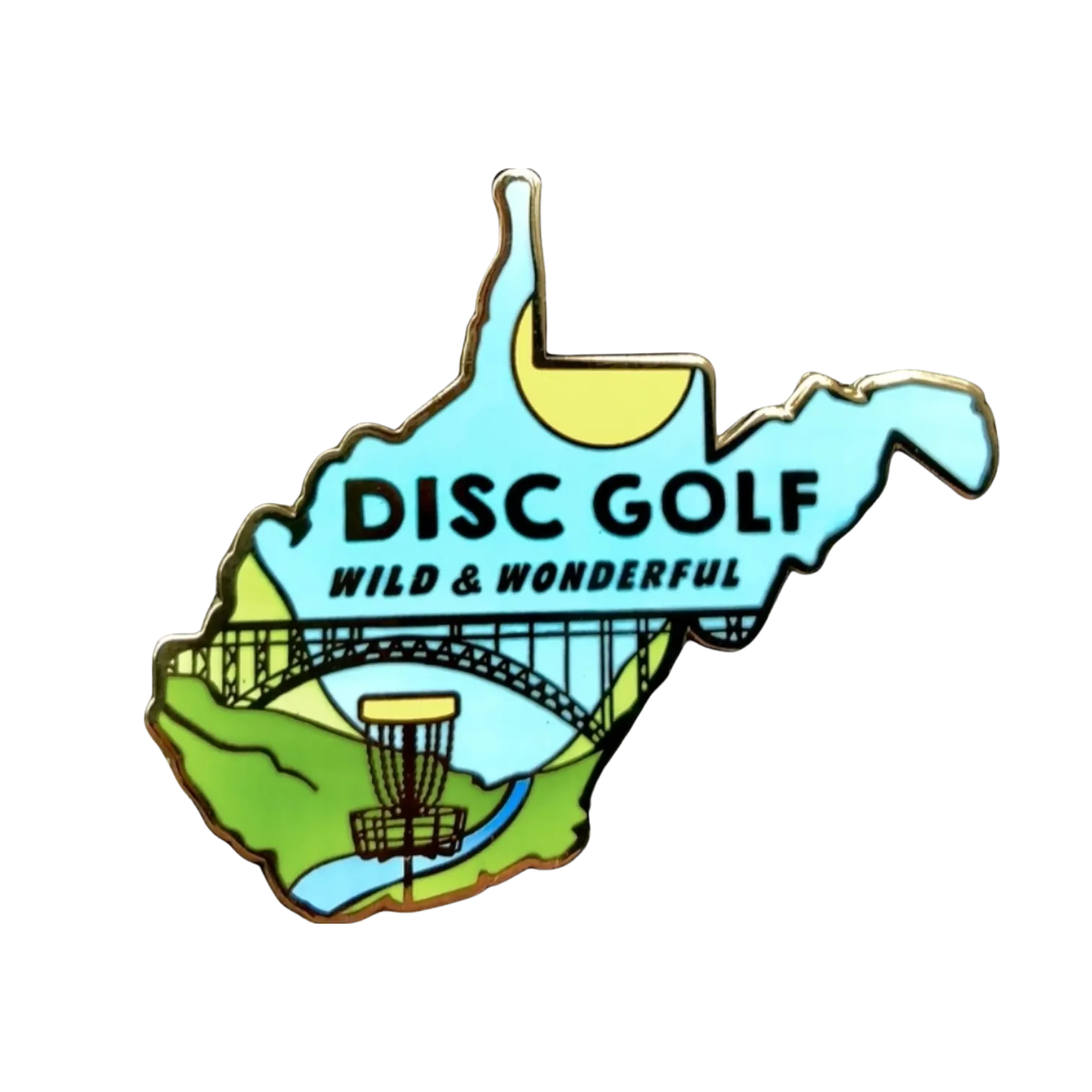 USA & State Disc Golf Pins