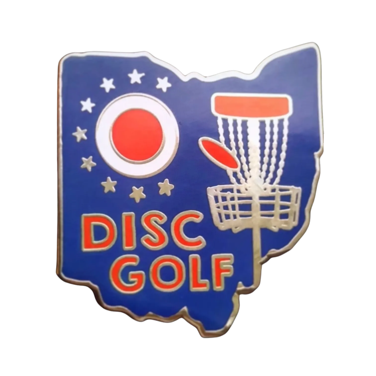 USA & State Disc Golf Pins