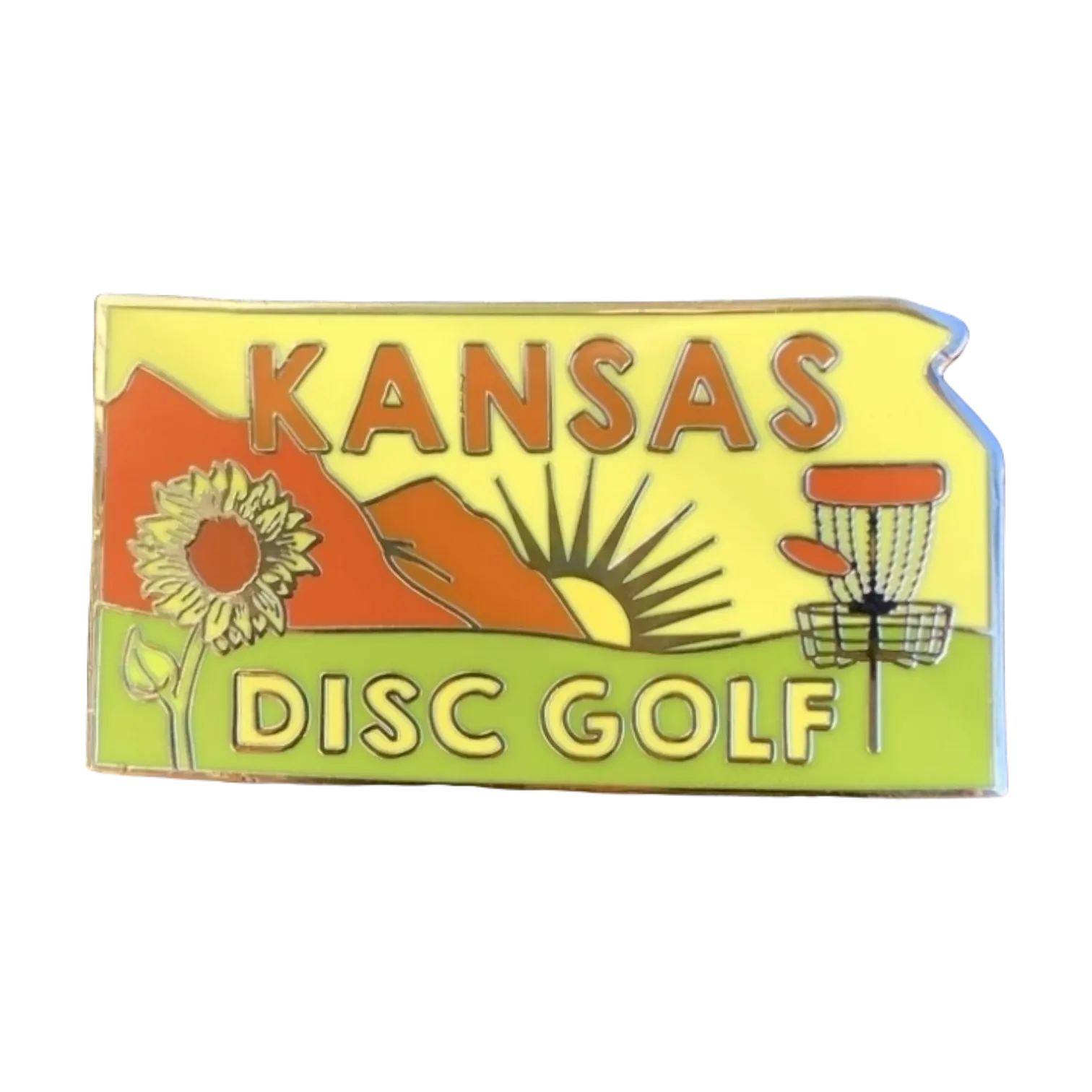 USA & State Disc Golf Pins