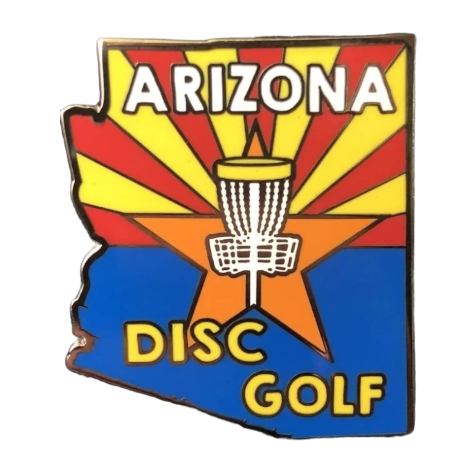 USA & State Disc Golf Pins