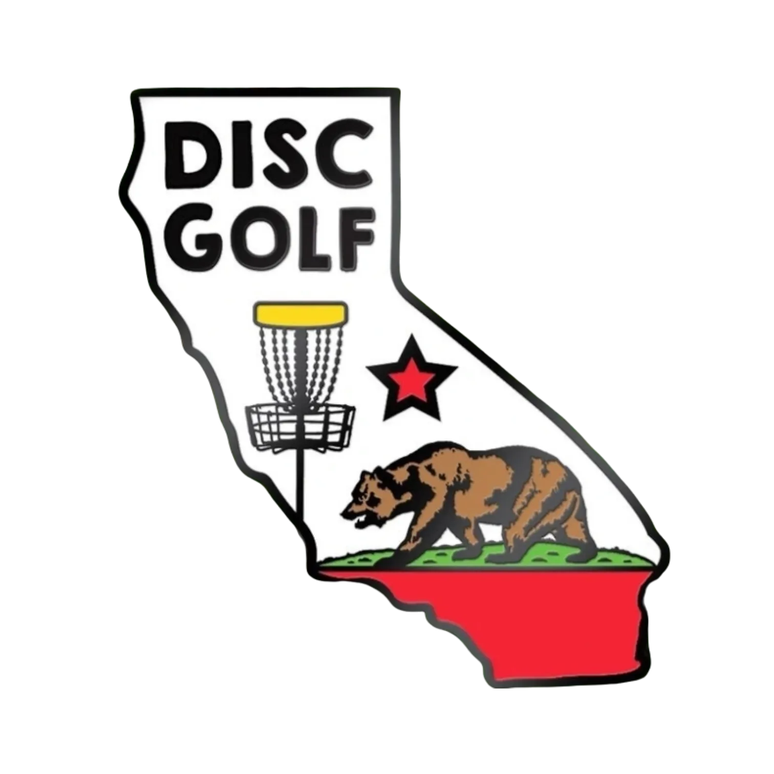 USA & State Disc Golf Pins