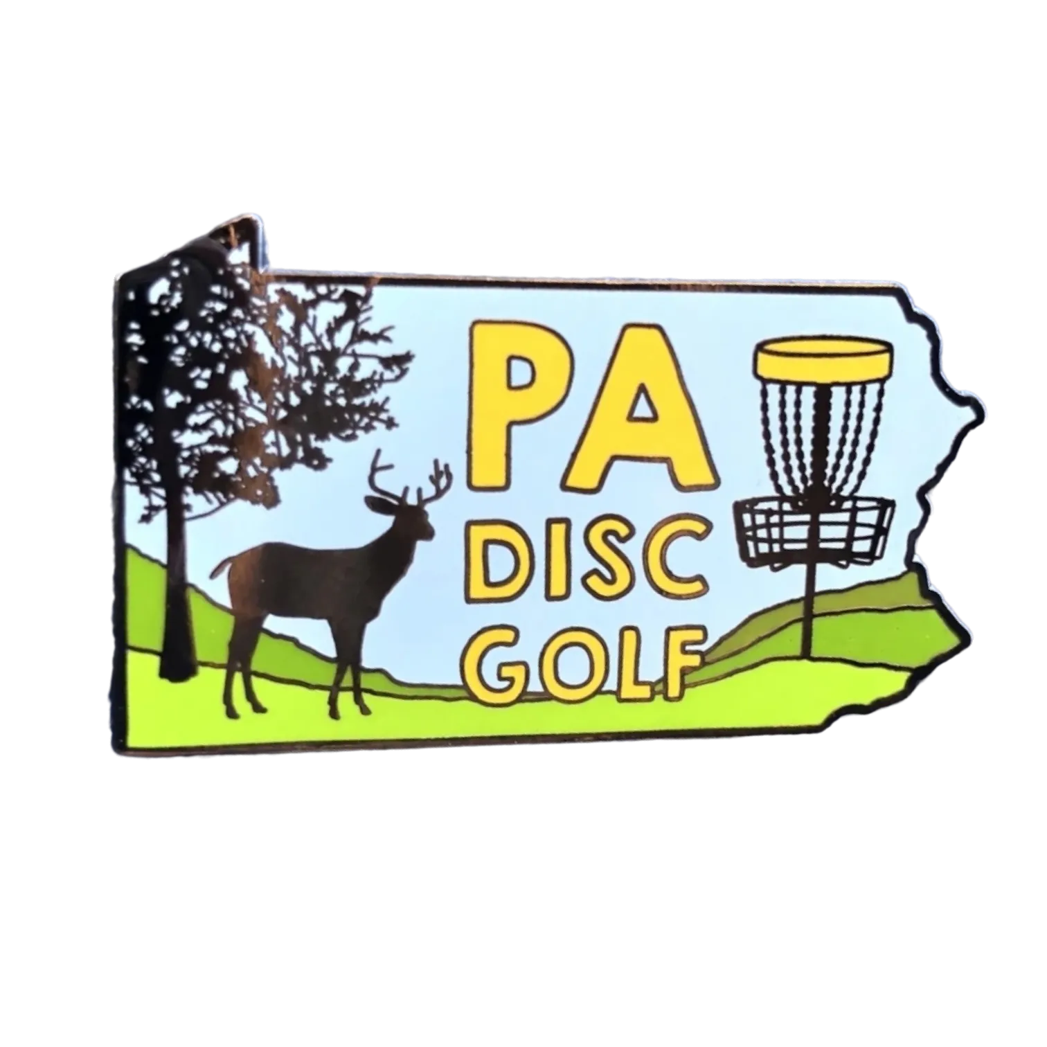 USA & State Disc Golf Pins