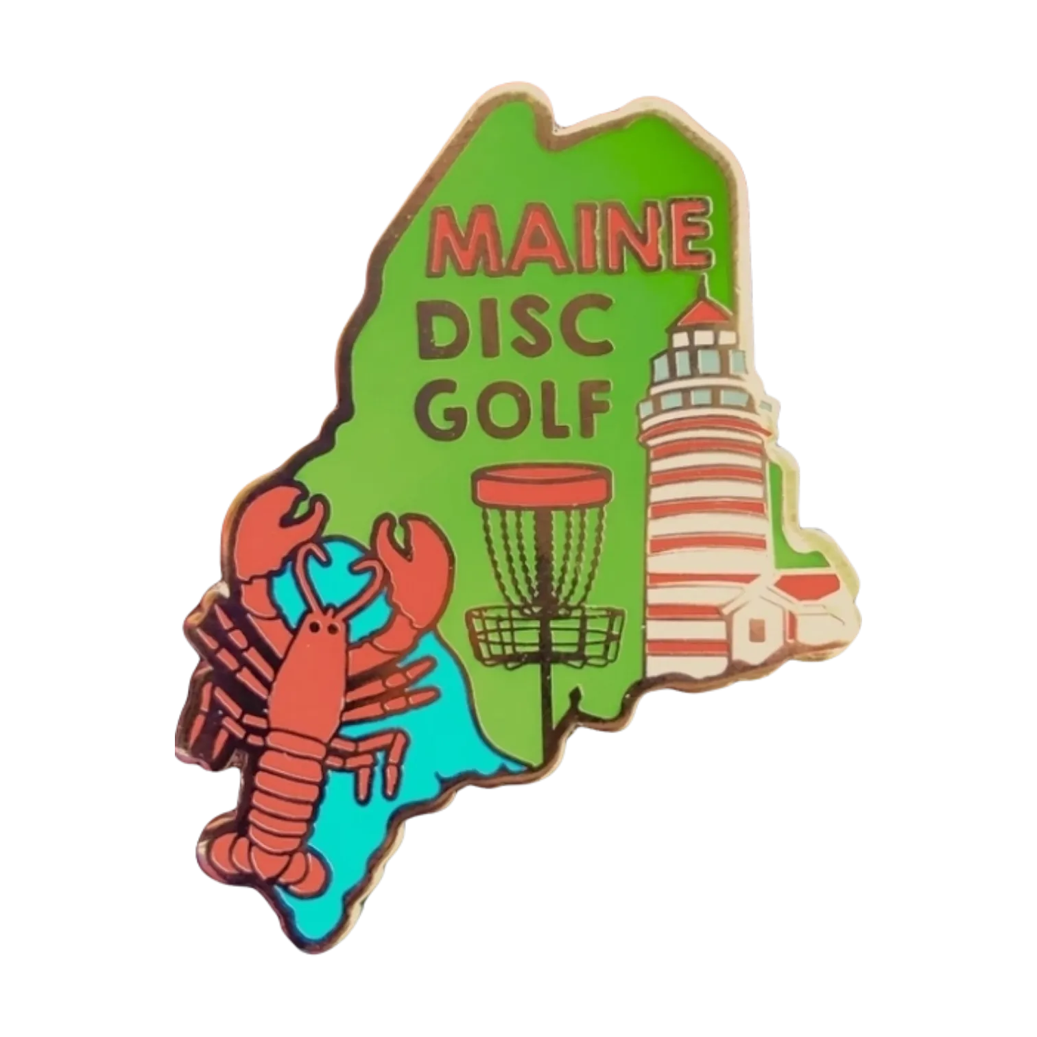 USA & State Disc Golf Pins