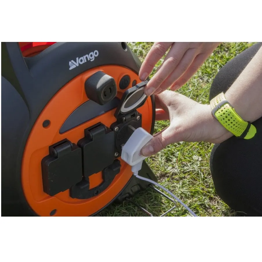 Vango Voltaic Roll Away Mains Kit - Black/Orange