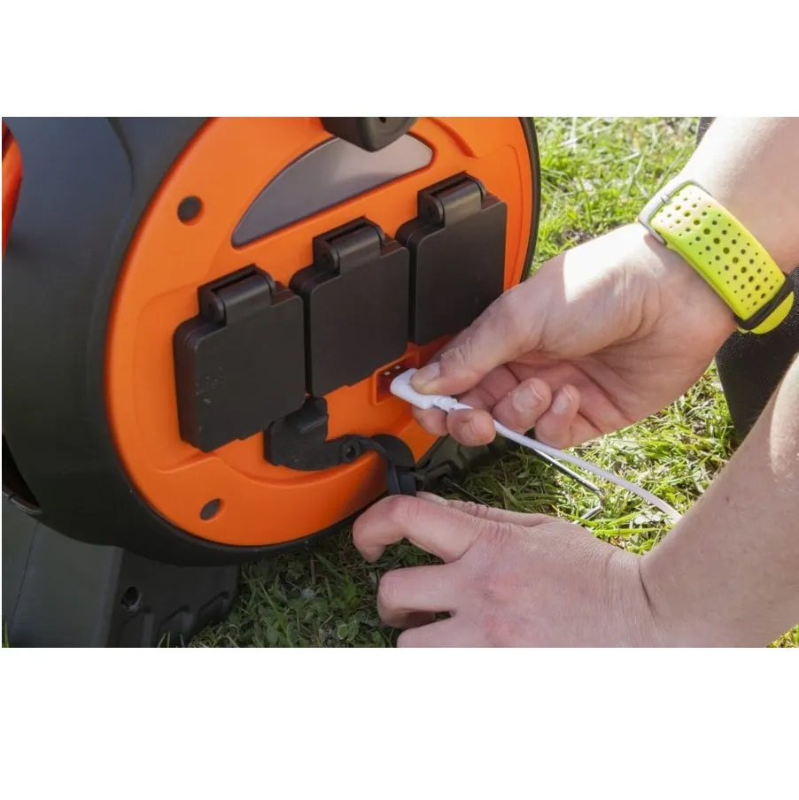 Vango Voltaic Roll Away Mains Kit - Black/Orange