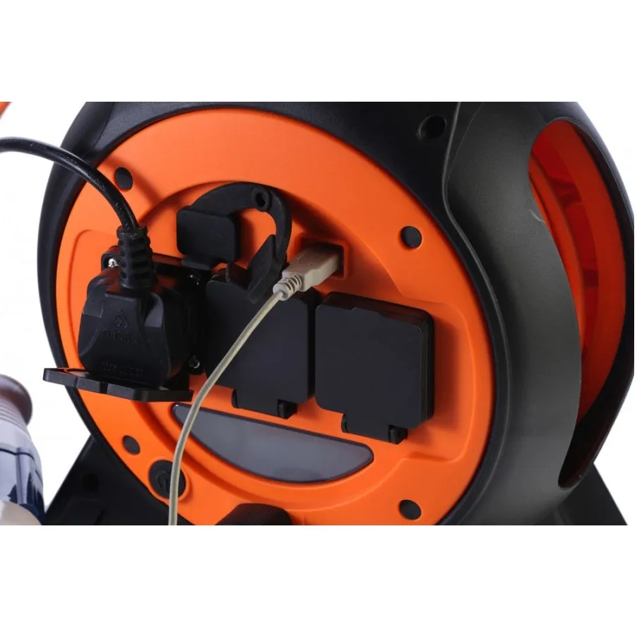 Vango Voltaic Roll Away Mains Kit - Black/Orange