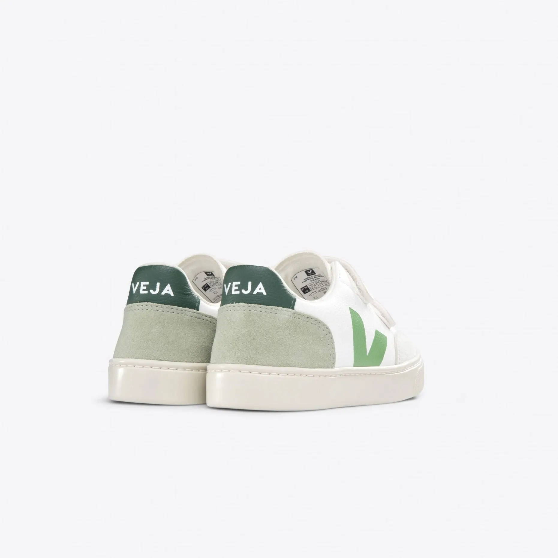 VEJA Kids Small V-12 | Extra White Multico-Clay