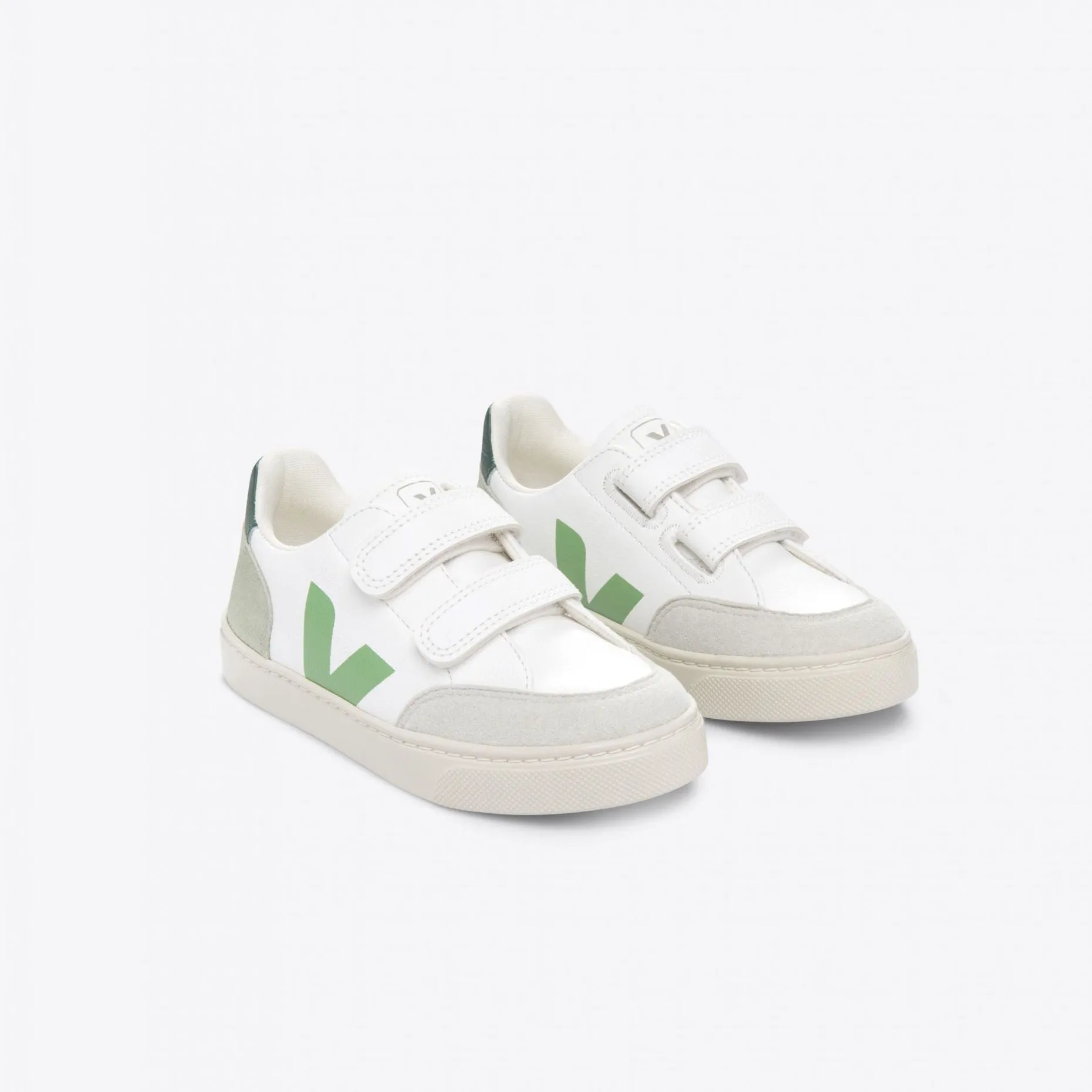 VEJA Kids Small V-12 | Extra White Multico-Clay