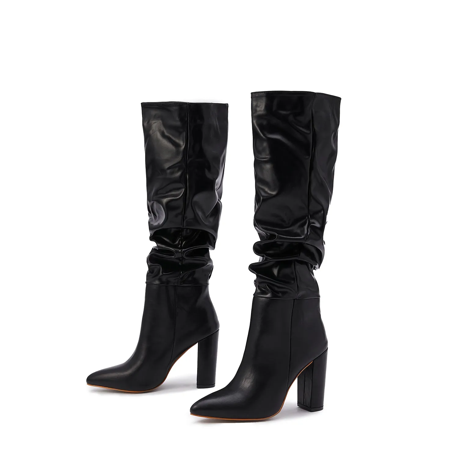 Wastaria Twisted Knee-high Boots