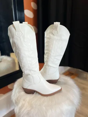 White Cowboy Boots