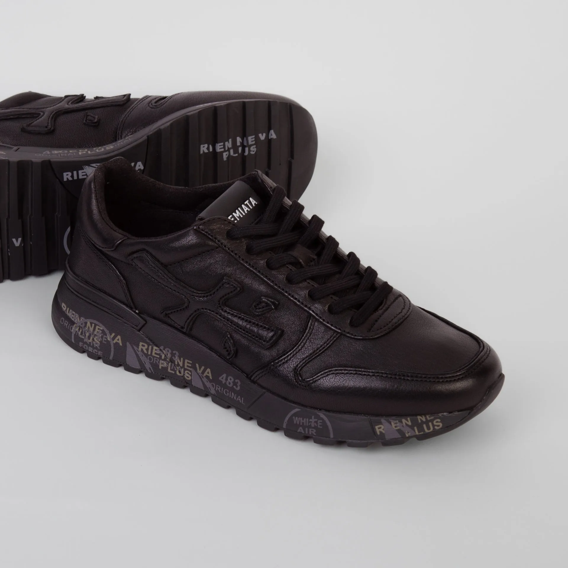 WHITE PREMIATA SNEAKERS MICK 7108 DARK GREY