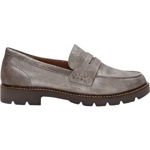 Women's Aetrex Collette Brushed Silver Leather