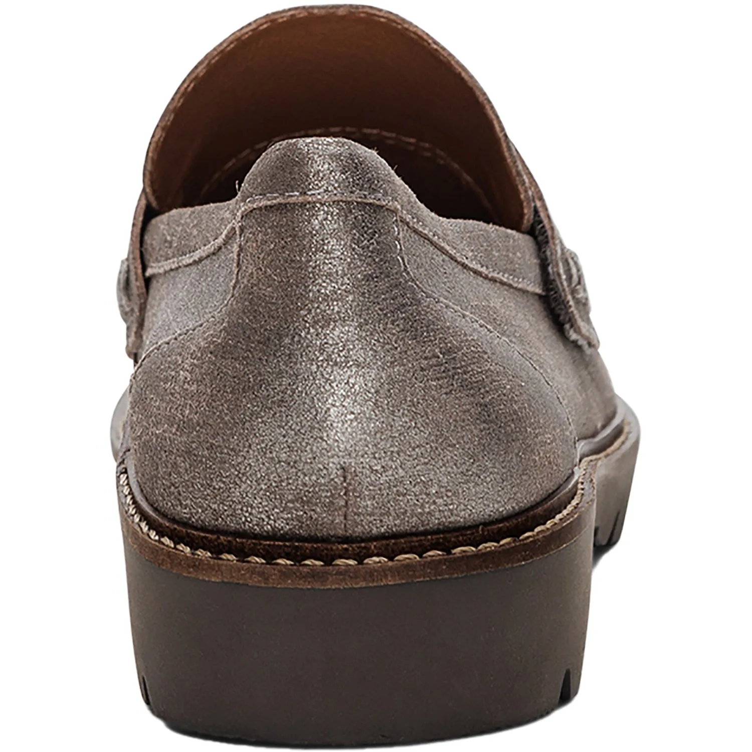Women's Aetrex Collette Brushed Silver Leather