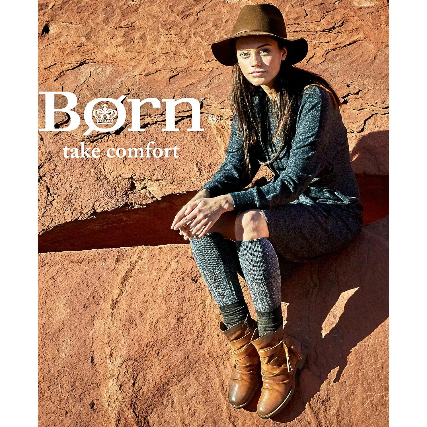 Women's Born Eton Taupe Distressed Suede