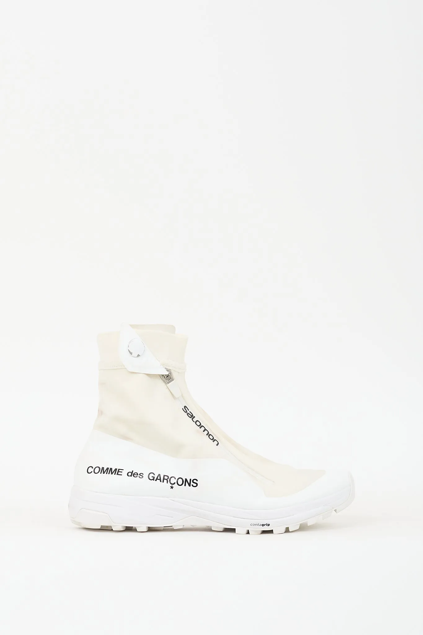 X Salomon White & Cream XA-Alpine Zip Sneaker
