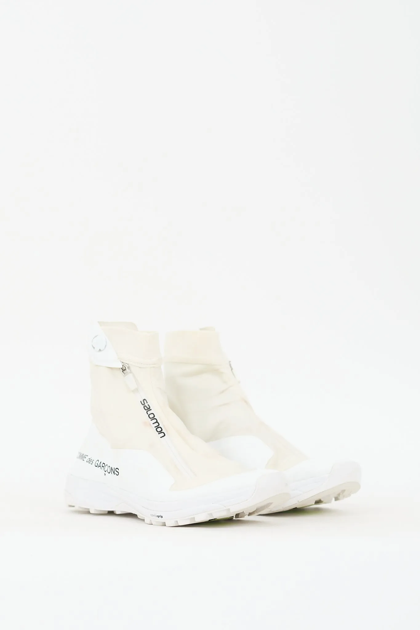 X Salomon White & Cream XA-Alpine Zip Sneaker
