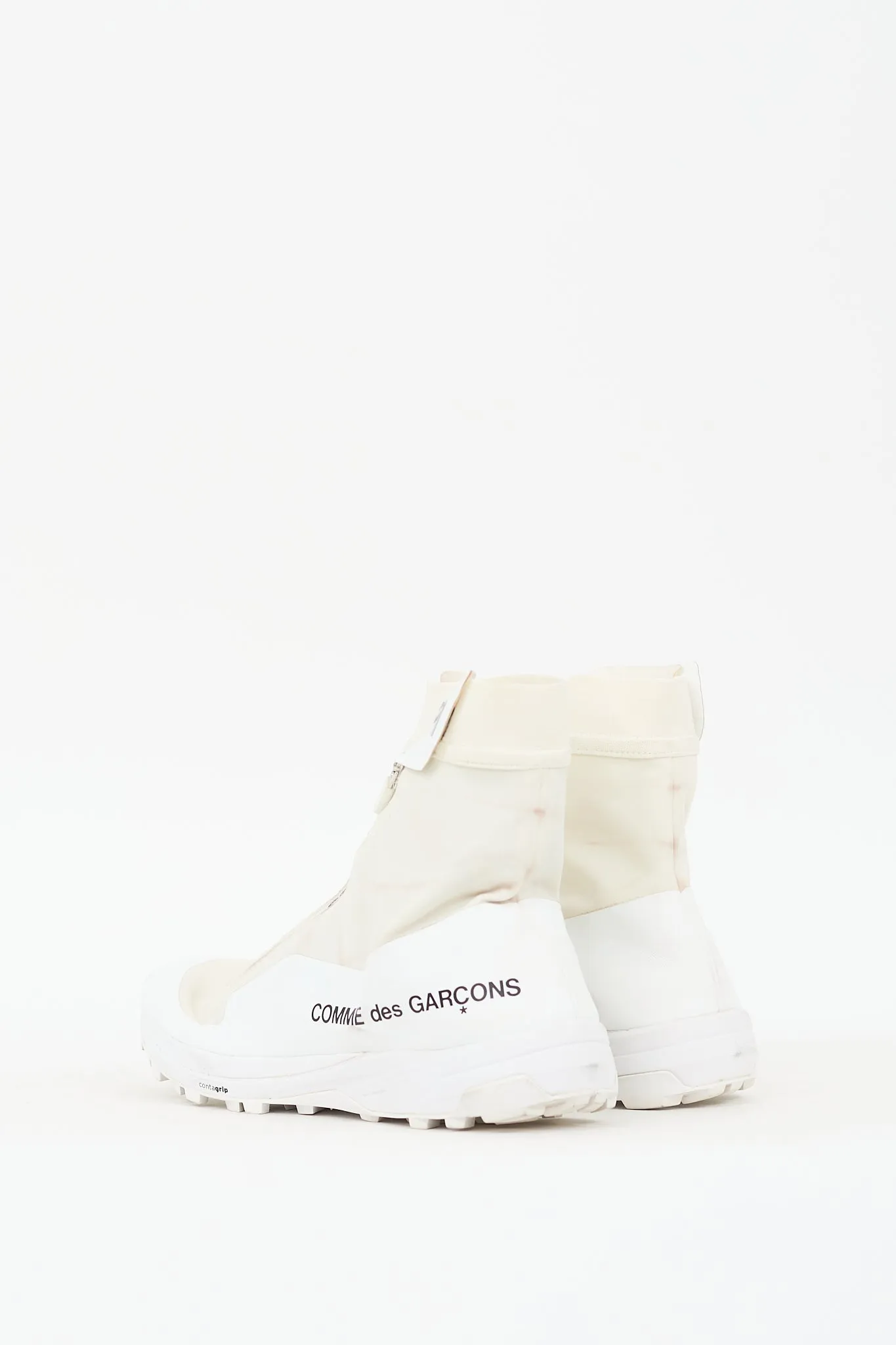 X Salomon White & Cream XA-Alpine Zip Sneaker